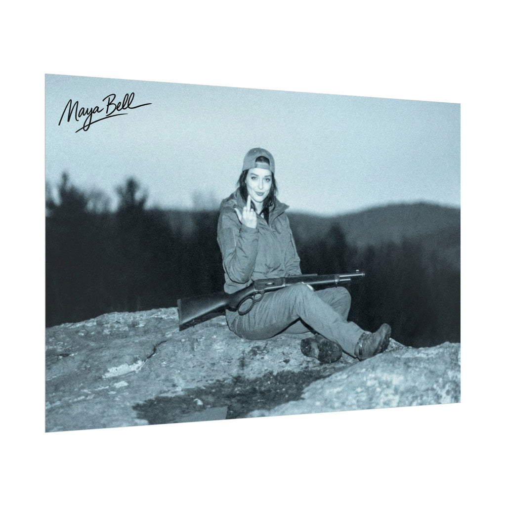 'Maya Bell' Signed Night Vision Poster