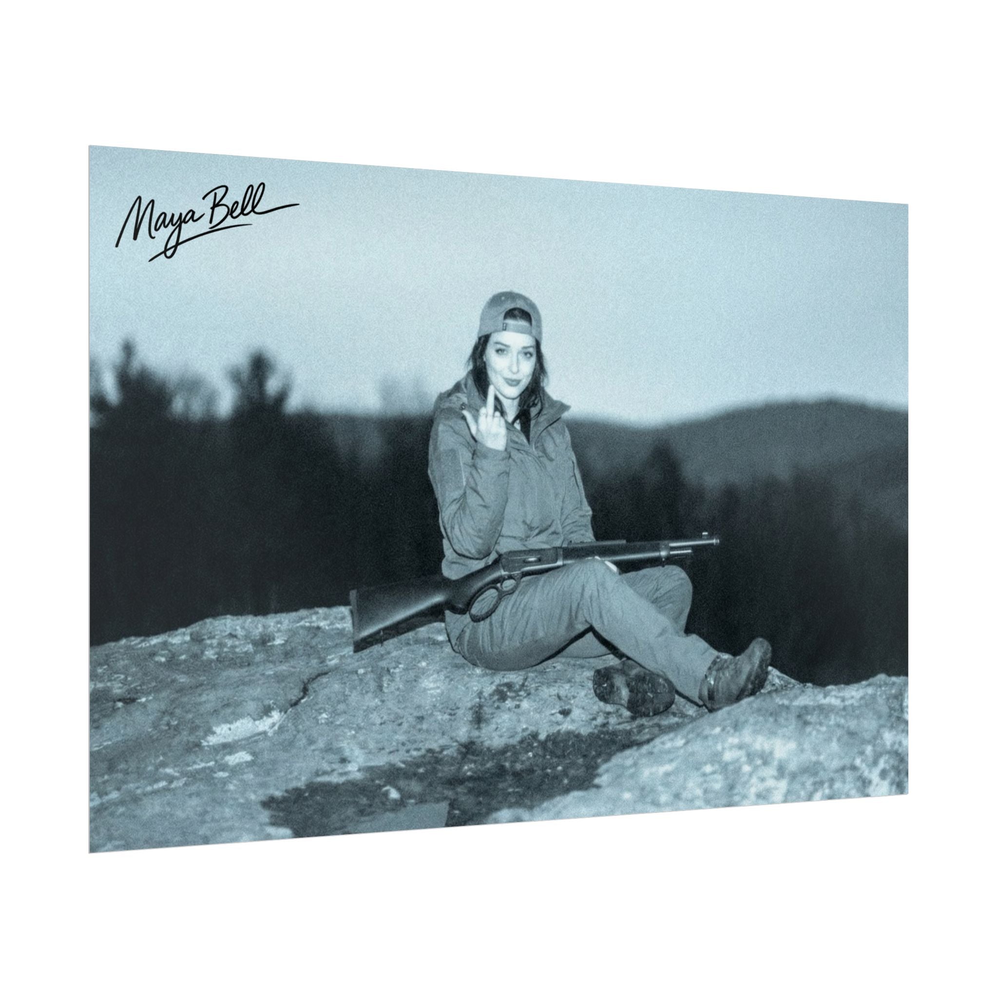 'Maya Bell' Signed Night Vision Poster